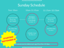 Coming Soon: New Sunday Schedule